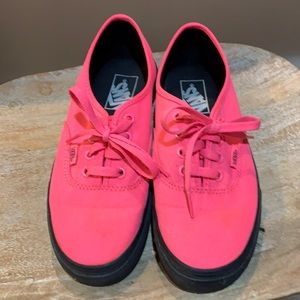 Women’s hot pink Vans size 7